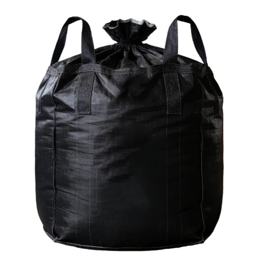 High-Seal Sift-Proof Carbon Black FIBC Bulk Bag with Anti-Static Type C/D Protection for Fine Powder Transport