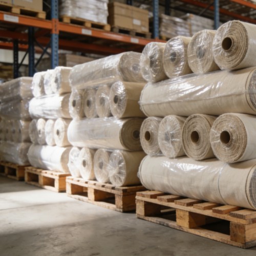 Scratch-proof protective film for printed fabric storage